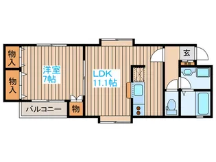 ソレイユ【2階】の間取り