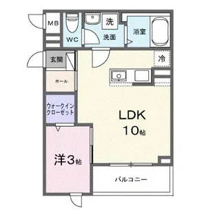 ヒカルサ志木【3階】の間取り