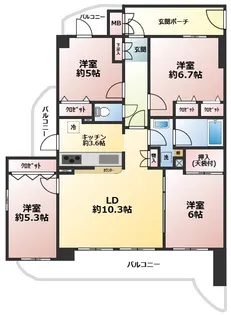 ハイホーム東村山【2階】の間取り