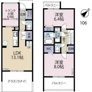 Parkside Lanaiの間取り