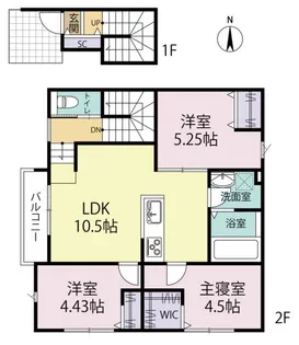 Loyal Pine East【2階】の間取り