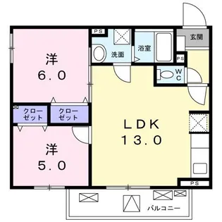 カルム中目黒【1階】の間取り