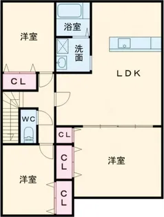 ライズ・7【2階】の間取り