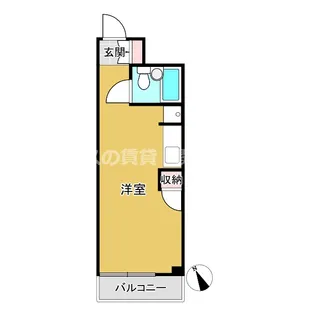 シティ川井コーポラス浦舟【8階】の間取り