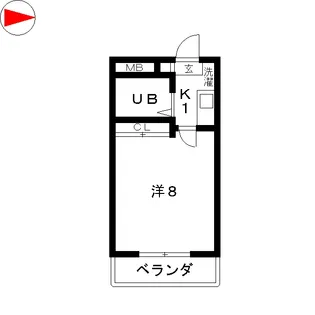 カーサスッド【4階】の間取り