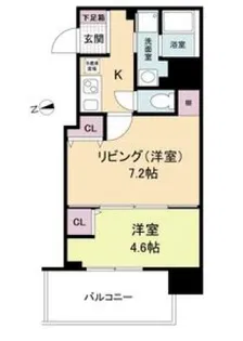 ヴィラ・セレーノ玉造本町【13階】の間取り