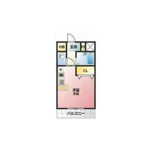 コスモコート寿町【5階】の間取り