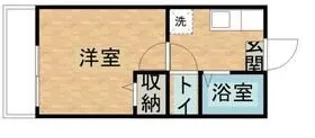 サンコーポオオタ【1階】の間取り