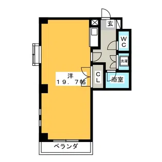 VIP-IN太平洋ノースヒルズ【4階】の間取り