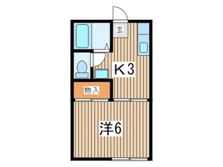 聚楽ハイツ【1階】の間取り