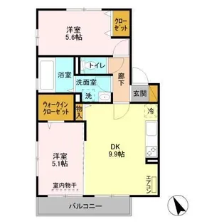 セジュール yoshi【2階】の間取り