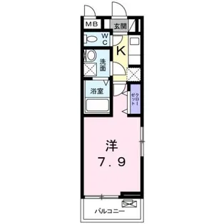 ソレイユ A【3階】の間取り