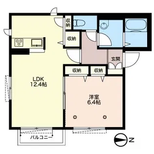 シャンテ【2階】の間取り