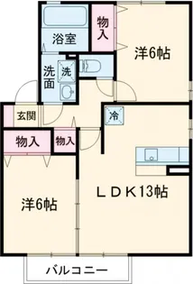 アンセスター B棟【2階】の間取り