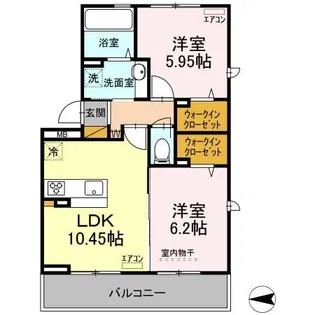 クレシェンテ【3階】の間取り