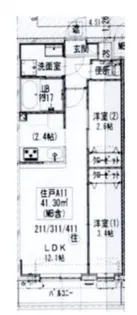 GENOVIA梅島【4階】の間取り