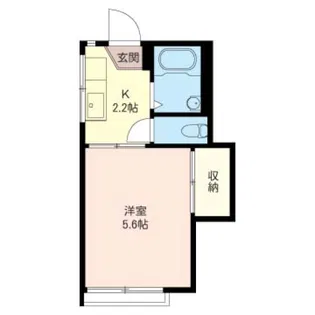第一日南ハイツ【2階】の間取り