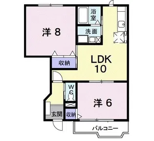 プリマヴェ-ラA【1階】の間取り