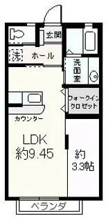 茨城県稲敷郡阿見町大字阿見【アパート】の間取り