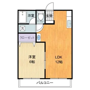 シェトワ美園【2階】の間取り