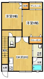 リヴェールMY【2階】の間取り