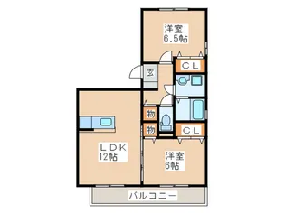 グリーンパークシャンテ【3階】の間取り