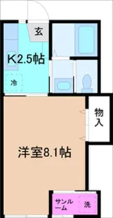 1Kの間取り画像