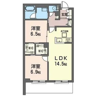 カーネル【1階】の間取り