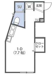 ライジング鷺宮【1階】の間取り