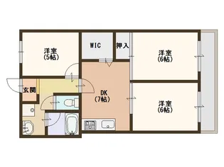 大阪府大阪市西成区玉出東2【マンション】の間取り