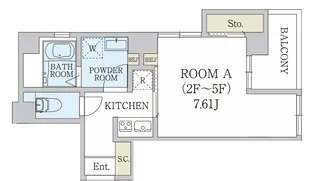 マリスタ大山【5階】の間取り