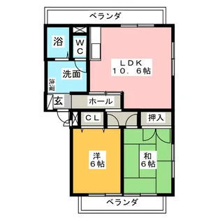 プレステージ忠興 B【3階】の間取り