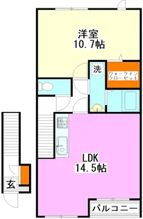 クレールa【2階】の間取り