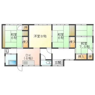 長崎県佐世保市黒髪町【一戸建】の間取り