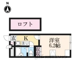レオパレスHM【2階】の間取り