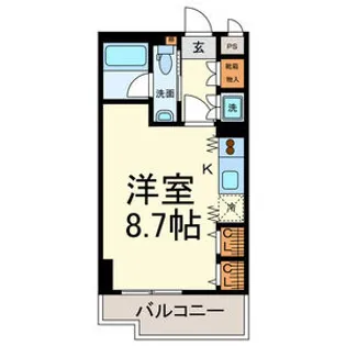 1Rの間取り画像