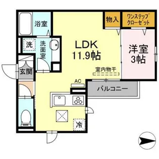 ジオ グランデ【1階】の間取り