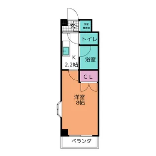 シャンブル向山【4階】の間取り