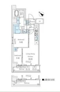 LUMICITY月島【2階】の間取り