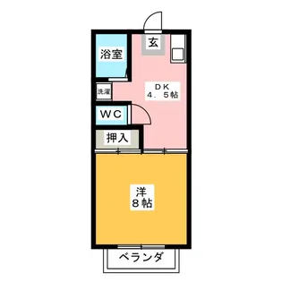 グリーンアルス【2階】の間取り