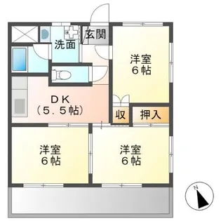 ルイス【2階】の間取り