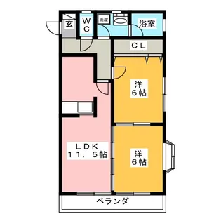秋桜(COSMOS)【2階】の間取り