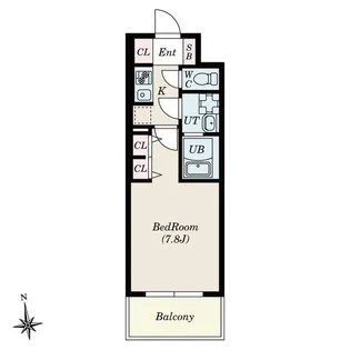 S-RESIDENCE桜本町awesome【4階】の間取り