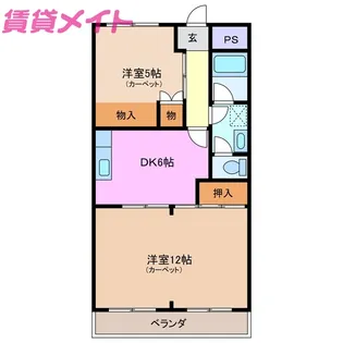 エンブレム大勢【2階】の間取り