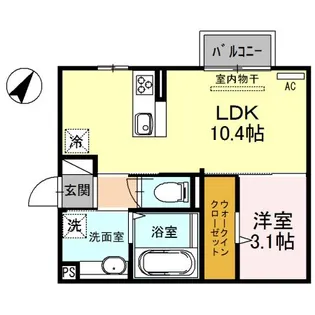 新潟県新潟市西区坂井【アパート】の間取り