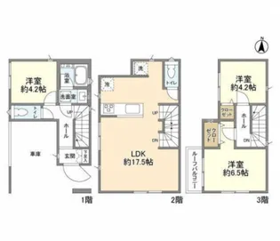 東京都大田区新蒲田3【一戸建】の間取り