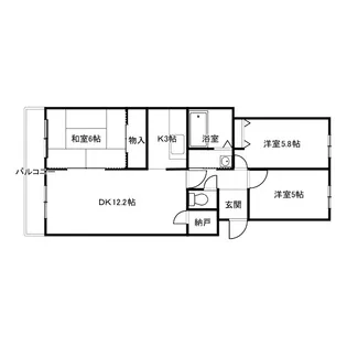 エステート治水【5階】の間取り