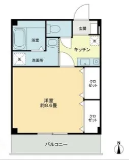 フォブール玉津【1階】の間取り