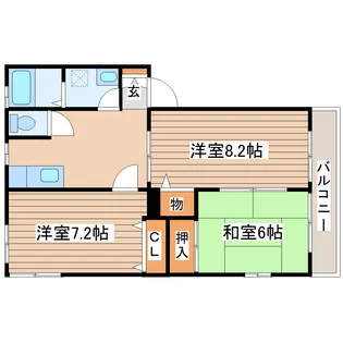 シティハイムレジデンス【1階】の間取り