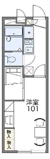 レオパレス輝竜【2階】の間取り
